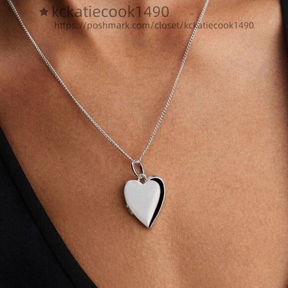 Pandora Engravable Openable Heart Tag Pendant Charm - Picture 2 of 2